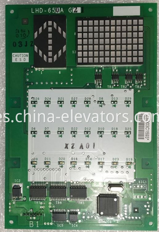 Pantalla de COP LHD-650AG21 para ascensores Mitsubishi GPS-3 COP Display LHD-650AG21 for Mitsubishi GPS-3 Elevators